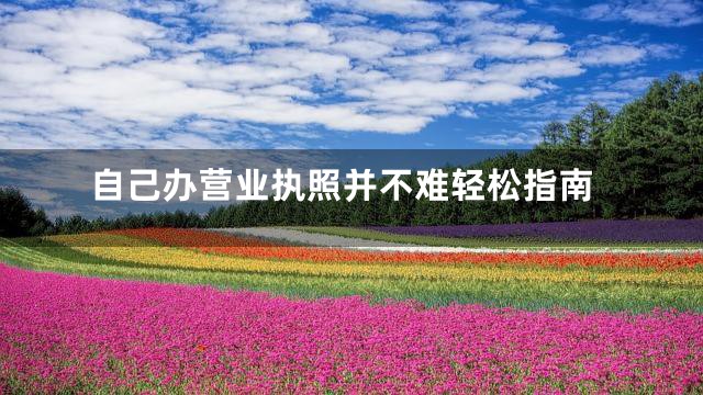 自己办营业执照并不难轻松指南