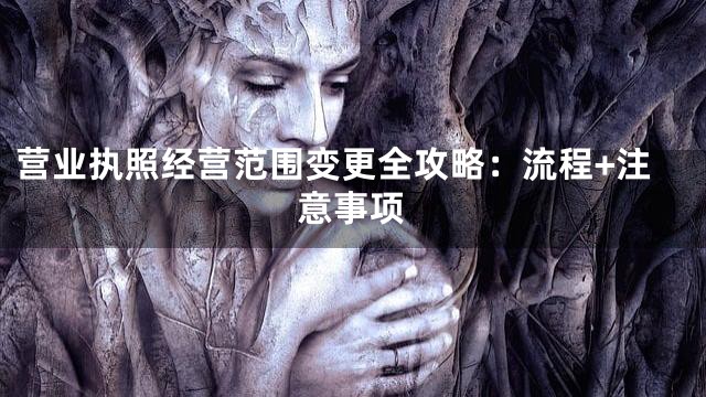 营业执照经营范围变更全攻略：流程+注意事项