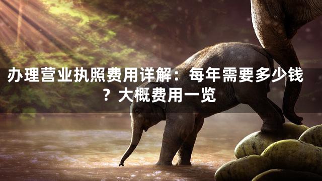 办理营业执照费用详解：每年需要多少钱？大概费用一览