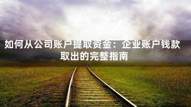 如何从公司账户提取资金：企业账户钱款取出的完整指南
