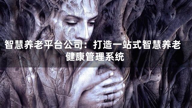 智慧养老平台公司：打造一站式智慧养老健康管理系统