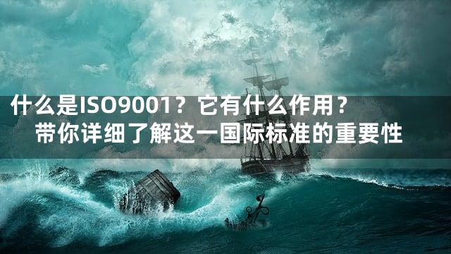 什么是ISO9001？它有什么作用？带你详细了解这一国际标准的重要性