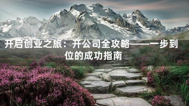 开启创业之旅：开公司全攻略——一步到位的成功指南