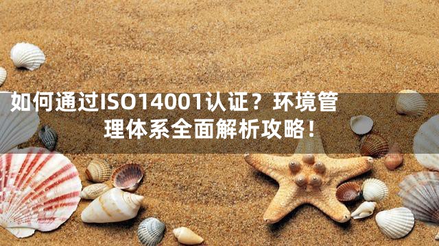 如何通过ISO14001认证？环境管理体系全面解析攻略！