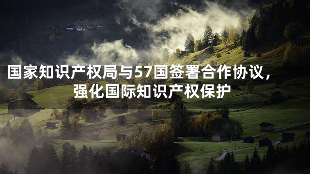 国家知识产权局与57国签署合作协议，强化国际知识产权保护