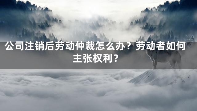 公司注销后劳动仲裁怎么办？劳动者如何主张权利？