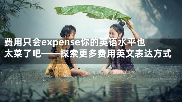 费用只会expense你的英语水平也太菜了吧——探索更多费用英文表达方式