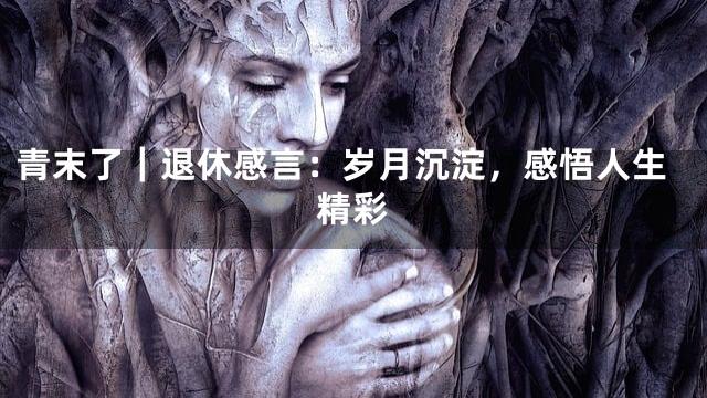 青末了｜退休感言：岁月沉淀，感悟人生精彩