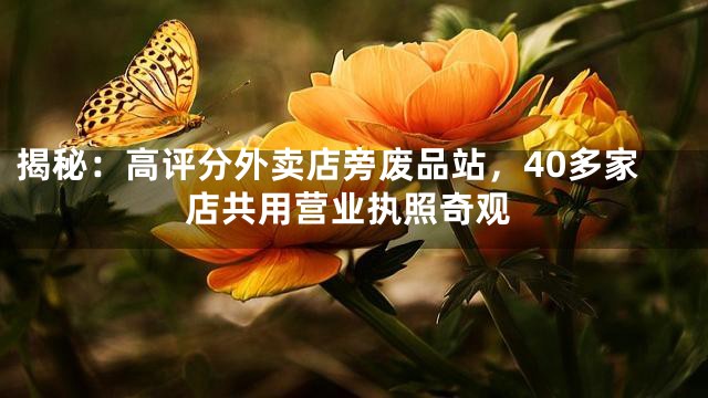 揭秘：高评分外卖店旁废品站，40多家店共用营业执照奇观