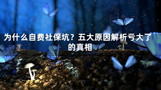为什么自费社保坑？五大原因解析亏大了的真相