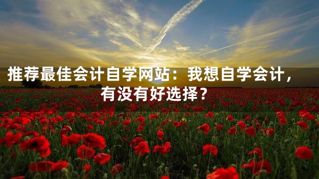 推荐最佳会计自学网站：我想自学会计，有没有好选择？