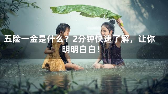 五险一金是什么？2分钟快速了解，让你明明白白！