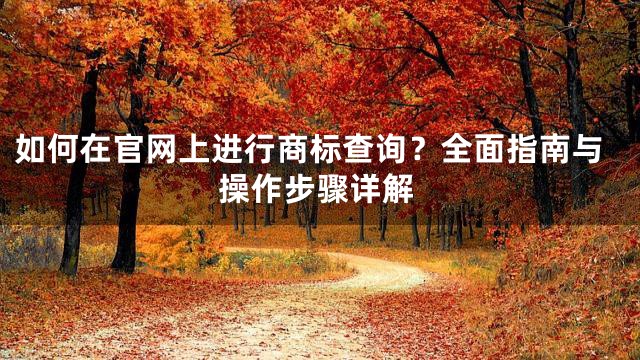 如何在官网上进行商标查询？全面指南与操作步骤详解