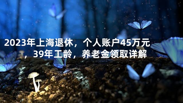 2023年上海退休，个人账户45万元，39年工龄，养老金领取详解