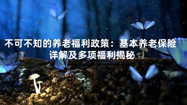 不可不知的养老福利政策：基本养老保险详解及多项福利揭秘