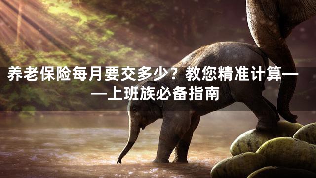 养老保险每月要交多少？教您精准计算——上班族必备指南