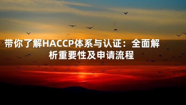 带你了解HACCP体系与认证：全面解析重要性及申请流程