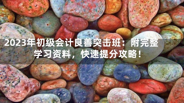 2023年初级会计良善突击班：附完整学习资料，快速提分攻略！