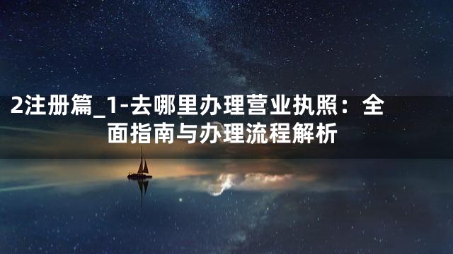 2注册篇_1-去哪里办理营业执照：全面指南与办理流程解析
