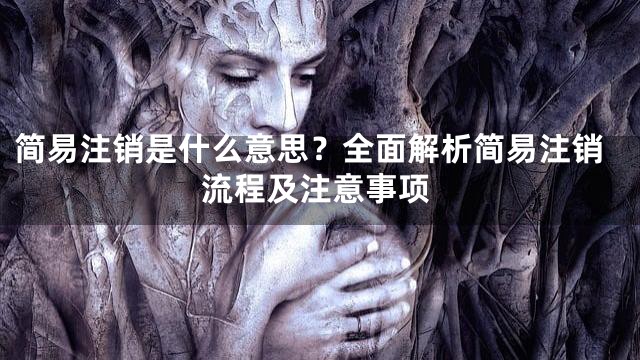 简易注销是什么意思？全面解析简易注销流程及注意事项