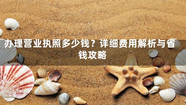 办理营业执照多少钱？详细费用解析与省钱攻略