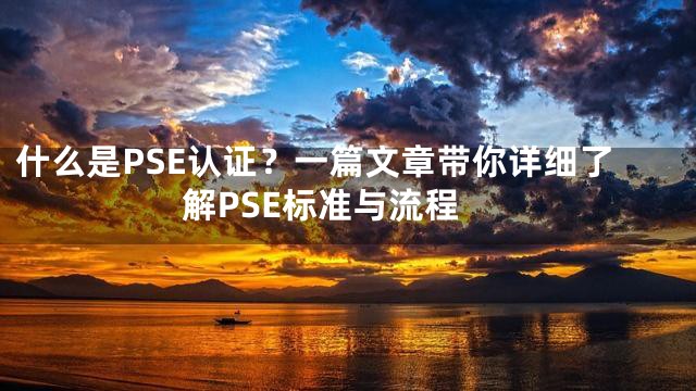 什么是PSE认证？一篇文章带你详细了解PSE标准与流程