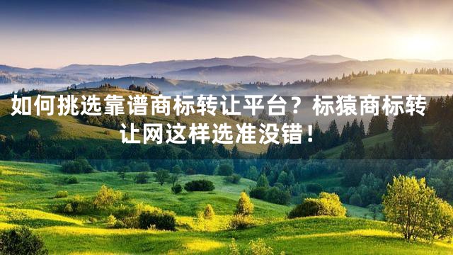如何挑选靠谱商标转让平台？标猿商标转让网这样选准没错！