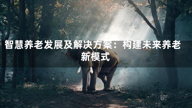 智慧养老发展及解决方案：构建未来养老新模式