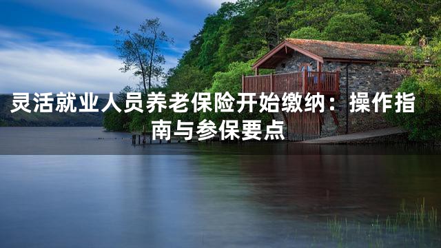 灵活就业人员养老保险开始缴纳：操作指南与参保要点