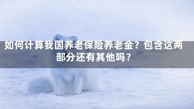 如何计算我国养老保险养老金？包含这两部分还有其他吗？