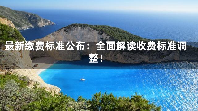最新缴费标准公布：全面解读收费标准调整！