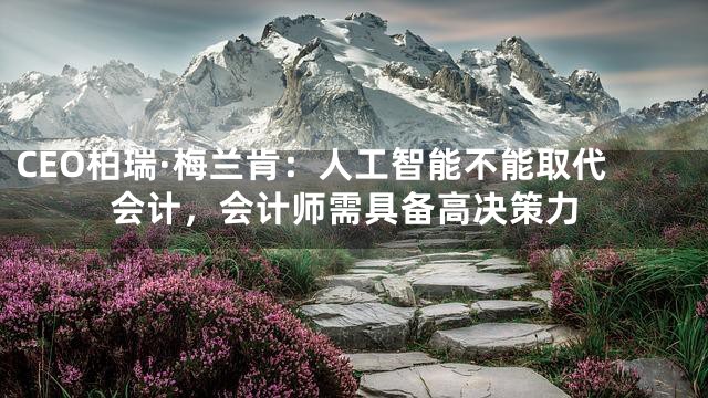 CEO柏瑞·梅兰肯：人工智能不能取代会计，会计师需具备高决策力