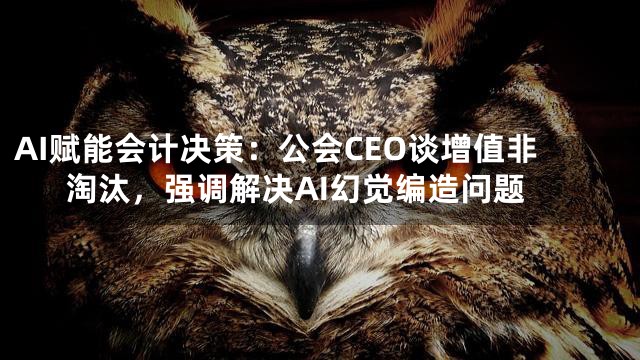 AI赋能会计决策：公会CEO谈增值非淘汰，强调解决AI幻觉编造问题