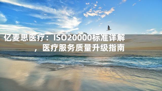 亿麦思医疗：ISO20000标准详解，医疗服务质量升级指南