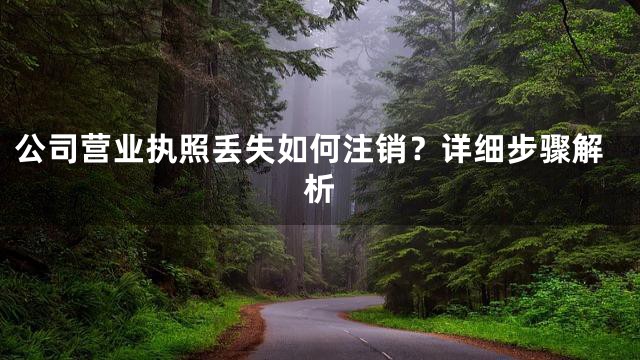 公司营业执照丢失如何注销？详细步骤解析