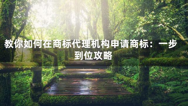 教你如何在商标代理机构申请商标：一步到位攻略