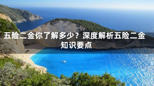 五险二金你了解多少？深度解析五险二金知识要点