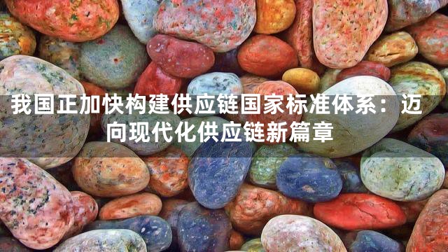 我国正加快构建供应链国家标准体系：迈向现代化供应链新篇章