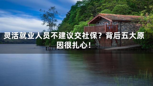 灵活就业人员不建议交社保？背后五大原因很扎心！