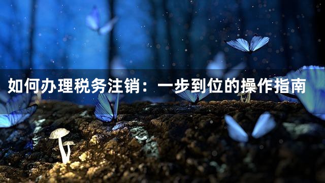 如何办理税务注销：一步到位的操作指南