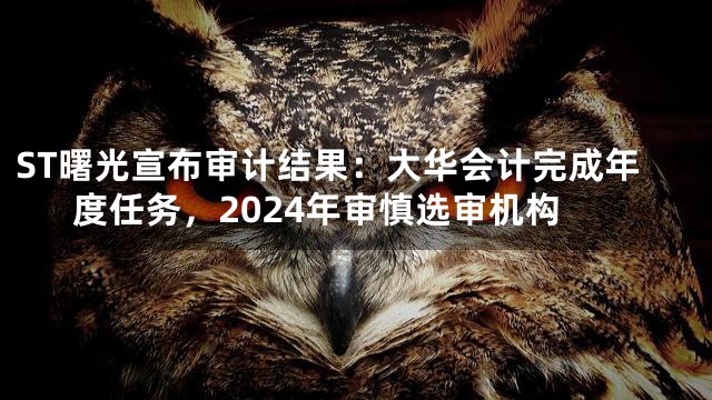 ST曙光宣布审计结果：大华会计完成年度任务，2024年审慎选审机构