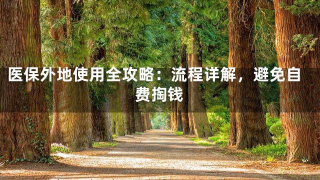 医保外地使用全攻略：流程详解，避免自费掏钱