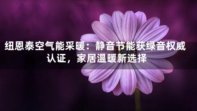纽恩泰空气能采暖：静音节能获绿音权威认证，家居温暖新选择