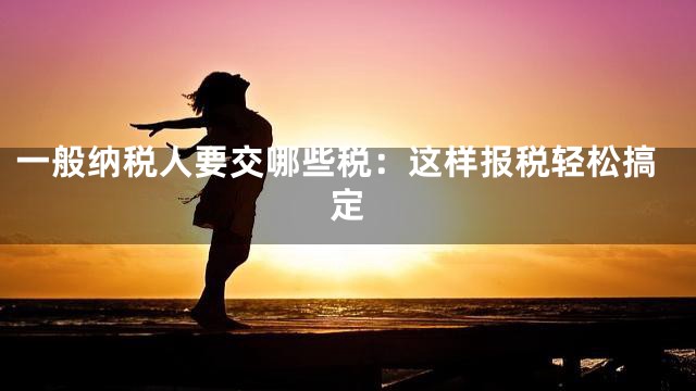 一般纳税人要交哪些税：这样报税轻松搞定