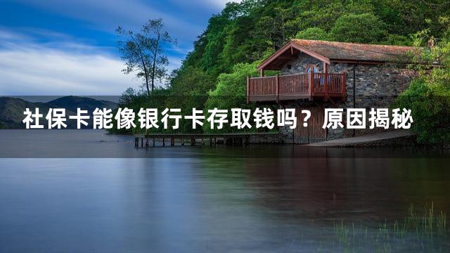 社保卡能像银行卡存取钱吗？原因揭秘