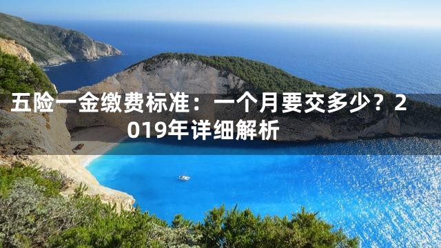 五险一金缴费标准：一个月要交多少？2019年详细解析