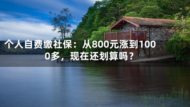 个人自费缴社保：从800元涨到1000多，现在还划算吗？
