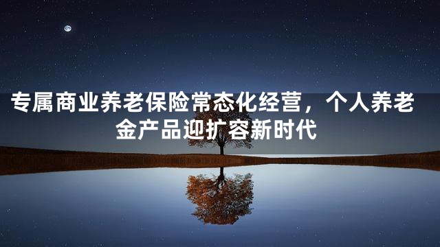 专属商业养老保险常态化经营，个人养老金产品迎扩容新时代