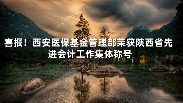 喜报！西安医保基金管理部荣获陕西省先进会计工作集体称号