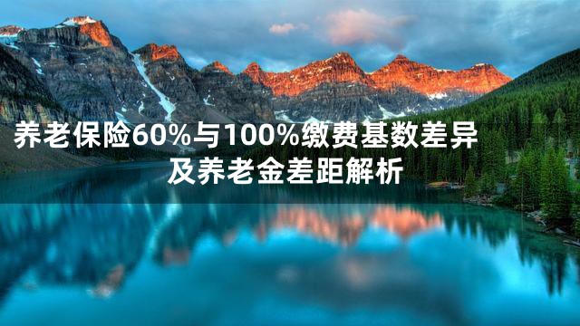 养老保险60%与100%缴费基数差异及养老金差距解析